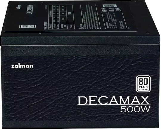 Zalman Decamax 500W Μαύρο Τροφοδοτικό Υπολογιστή Semi Modular 80 Plus Standard