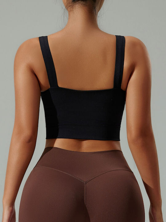 Women's Sports Bra without Padding Black