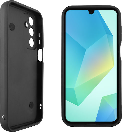 Volte-Tel Butterflies Umschlag Rückseite Silikon mit Band Schwarz (Galaxy A16)