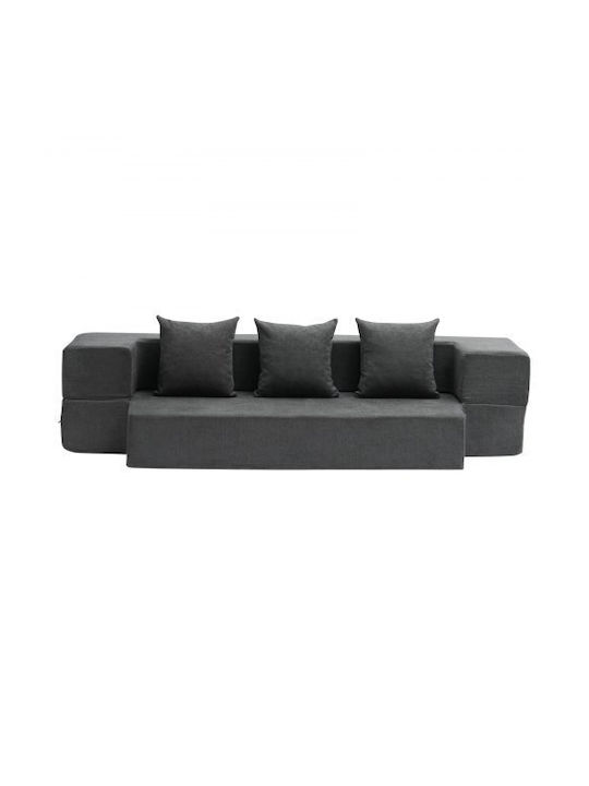 Vielseitiger Sitzsack & Pouf Dunkelgrau 103x193x22,5cm