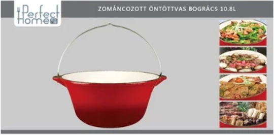 Emaille-Gusseisen-Topf mit Griff 7,2 L
