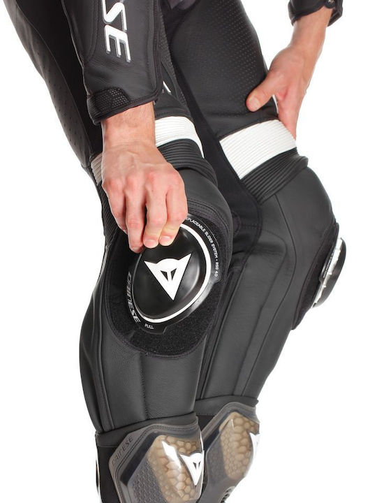 Dainese Laguna Seca 6 Ανδρική Δερμάτινη Φόρμα Αναβάτη Μοτοσυκλέτας Μαύρη