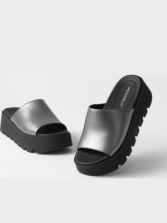 Flache Sandalen für Damen Anatomisch in Gray Farbe