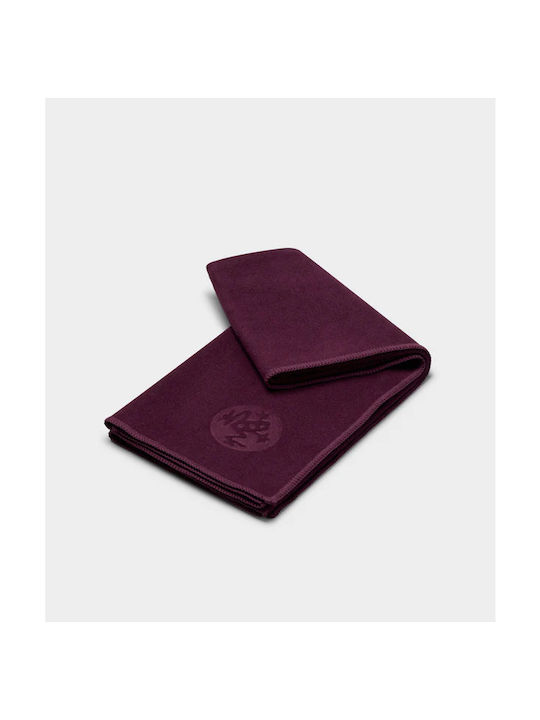 Manduka Πετσέτα Χειρός Equa Hand Yoga Towel Acai Διαστάσεις 41cm X 67cm Βάρος 90γρ