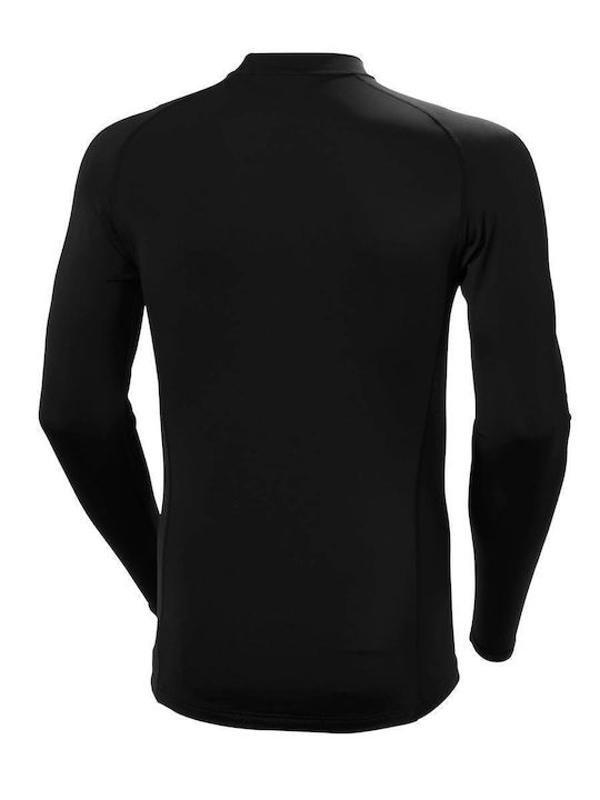 Helly Hansen Waterwear UPF 50+ Men Long Sleeve Sun Protection Shirt Black