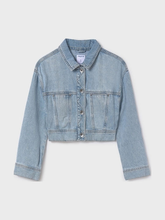 Kids' Denim Jacket Short Blue