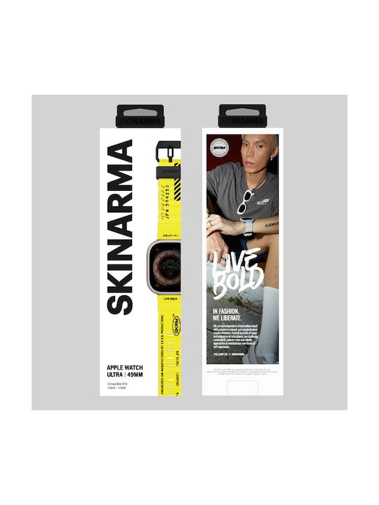 Skinarma Shokku Strap Apple Watch 49 45 44mm Electric Yellow