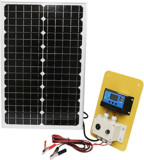 Pyramid International Solar Panel Kit Monokristallin Solarmodul 30W 24V 625x340x25mm