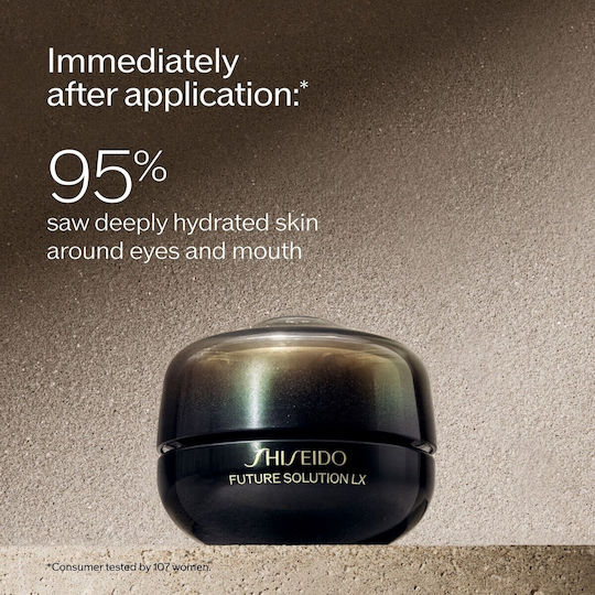 Shiseido Future Solution LX Κρέμα Ματιών & Χειλιών για Ανάπλαση , Αντιγήρανση , Μαύροι Κύκλοι & Ενυδάτωση 17ml
