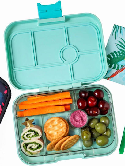 Yumbox Original Recipient pentru copii din plastic Turcoaz x 6buc