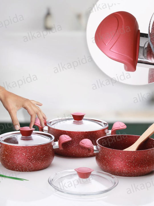 OMS Collection Set De Oale Din Aluminiu Cu Acoperire Interioară Ceramică 6 Vase