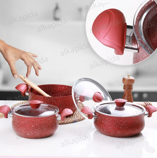 OMS Collection OMS Collection Aluminium Töpfe Set mit Keramik Innenbeschichtung 6 Teile