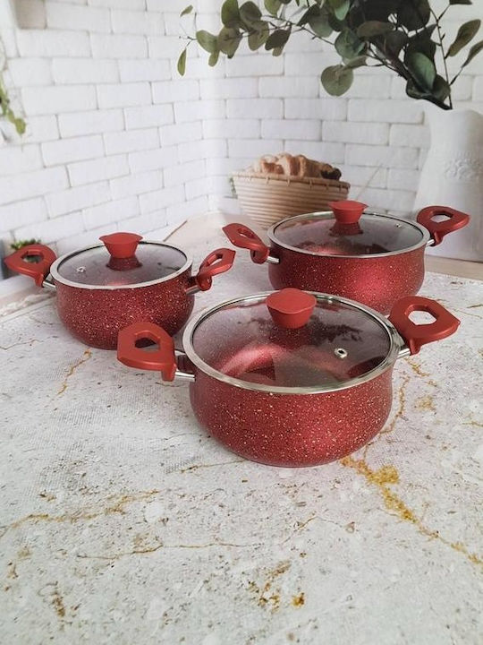 OMS Collection Set De Oale Din Aluminiu Cu Acoperire Interioară Ceramică 6 Vase