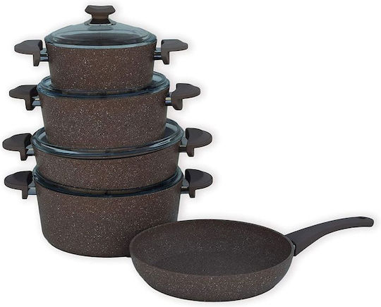 OMS Collection Kochgeschirr-Set aus Aluminium 9-teilig