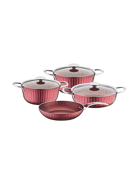 OMS Collection Cookware Set of Aluminum with Ceramic Coating 7pcs