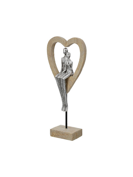 ArteLibre Διακοσμητική Καρδιά Aroha από Μέταλλο 14.5x7x34cm