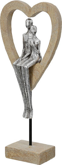 ArteLibre Decorativă Inima Aroha din Metal 14.5x7x34cm 1buc