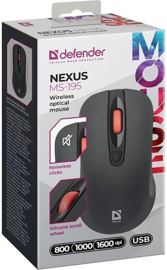 Defender Nexus MS-195 Gaming Ποντίκι Μαύρο