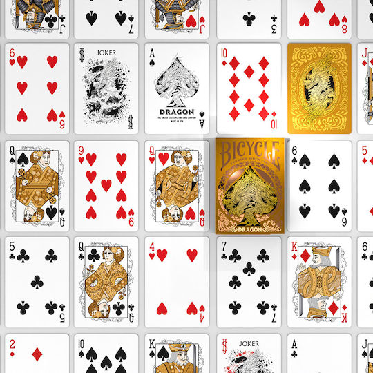 Bicycle Gold Dragon Playing Cards