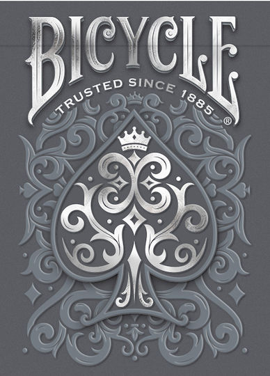 Bicycle Collectable Plasticized Playing Cards for Poker Gray