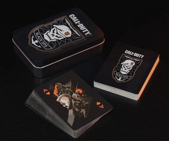 Paladone Call Of Duty Spielkarten Schwarz In Metallbox