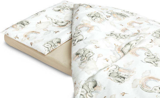 Sensillo Baby Crib Bedding Set 3pcs Gray