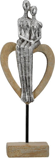 ArteLibre Decorative Heart Made of Metal 7x11.5x32cm