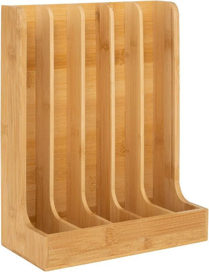 Wooden Bamboo Capsule Stand 11.5x29x23 cm 5five 190035