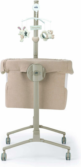Cam Cradle Cullami with Mattress and Wheels Beige