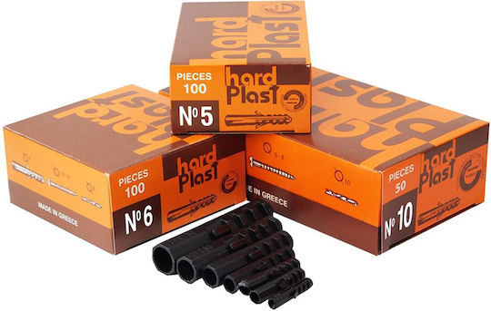 Ancore din plastic dur pentru beton, plastic negru N7