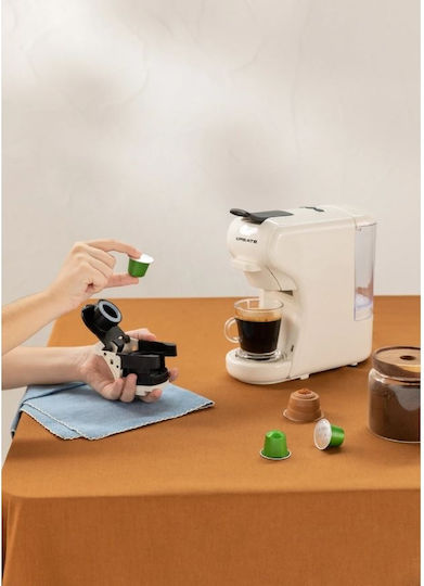 Create Potts Καφετιέρα για Κάψουλες Nespresso Πίεσης 19bar Cream