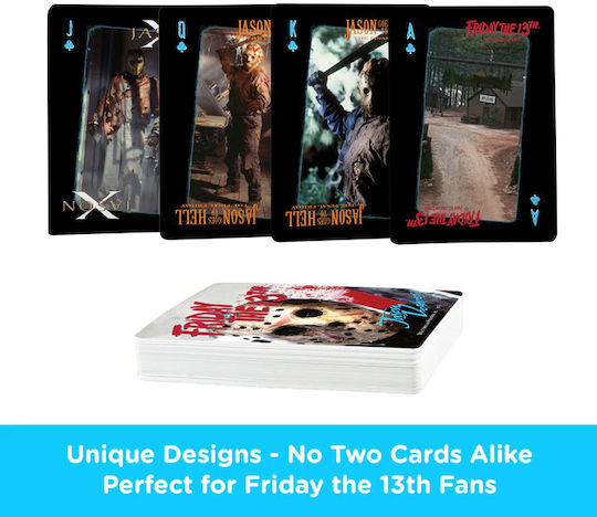 Aquarius Friday the 13th Jason Ediție de colecție Pachet de cărți Plastifiată pentru Poker