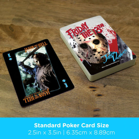 Aquarius Friday the 13th Jason Ediție de colecție Pachet de cărți Plastifiată pentru Poker