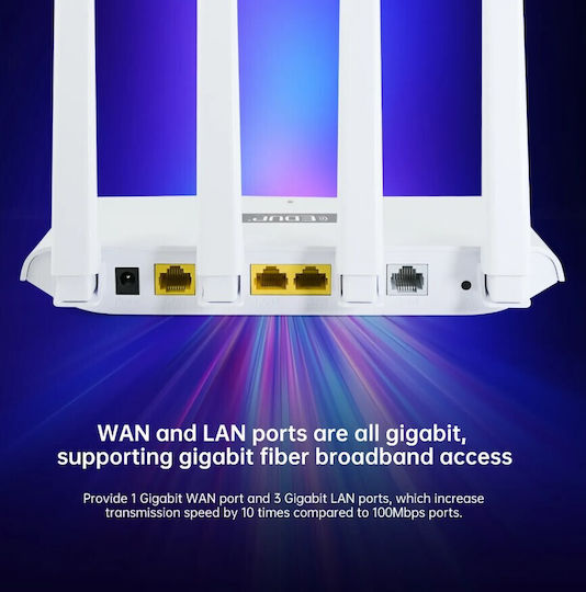 EDUP EP-RT2960S Drahtlos Router mit 3 Anschlüssen Gigabit Ethernet
