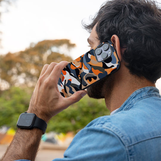 Sonique Camouflage Army Series Case for Xiaomi Poco F5 5G Orange