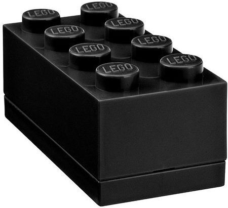 LEGO Mini Recipient pentru copii din plastic Negru