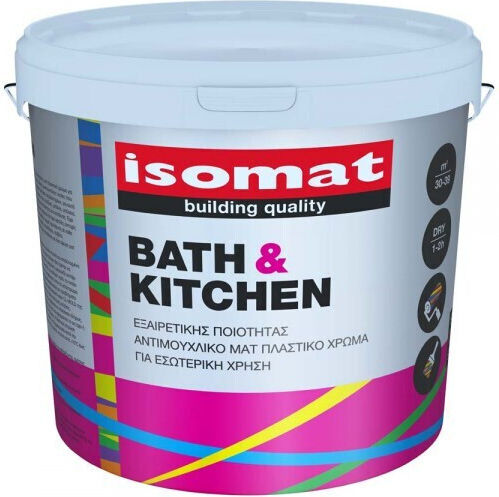 Isomat Bath & Kitchen Plastik Farbe für Innenbereich Verwendung Weiß 3Es