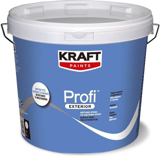 Kraft Profi Exterior Professional Пластмасов Боя Акрил за Външен Употреба 3лт