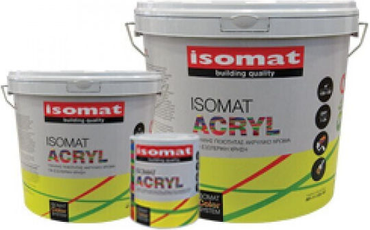Isomat Acryl Plastic Acrilyc Paint for Exterior Use White 750ml