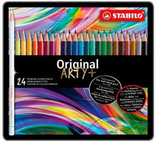 Stabilo Original Metal Set de creioane colorate Acuarelă în cutie 24buc Pachet de 1 ambalaje