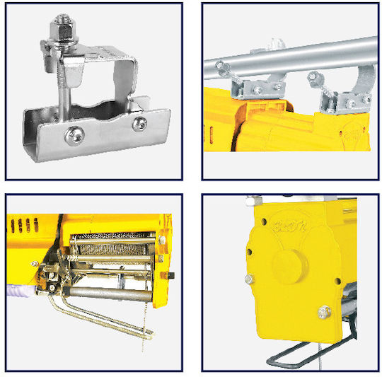 Express Elektrohebezeug for Load Weight up to 300kg in Gelb Color
