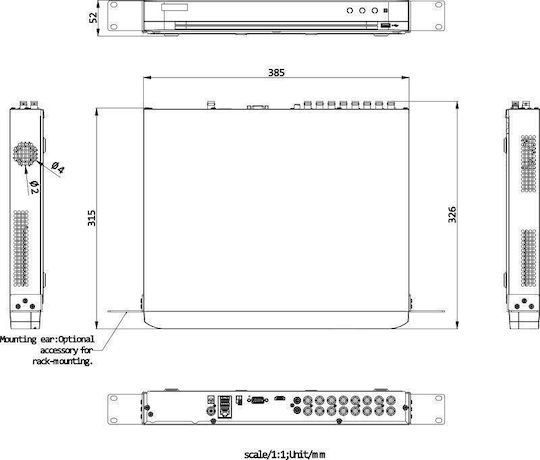 Hikvision Ids-7216huhi-m2/x DVR DVR iDS-7216HUHI-M2/X/4A