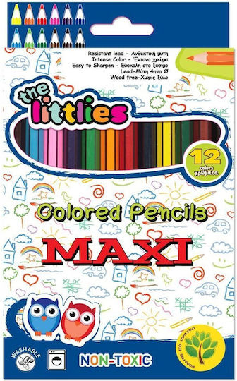 The Littlies Ξυλομπογιές Σετ 12 χρώματα