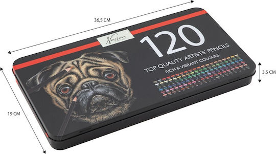 Nassau Fine Art Farbstift-Set 120Stück Packung von 1 Verpackungen