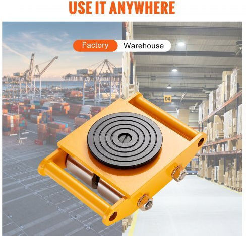 Set 4 Transportoare Dolly Capacitate 12 Tone Rotire 360 de Grade