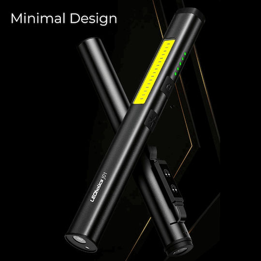 Ledholics Φακός Συνεργείου Επαναφορτιζόμενος LEDUV IP55 με Φωτεινότητα έως 160lm
