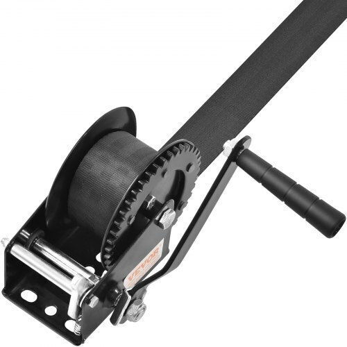 Vevor 550 Kg Manual Winch Strap 2-Way Ratchet Boats ATVs Trailers