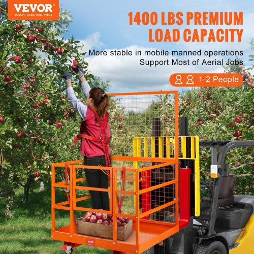 Platformă de Ridicare pentru Motostivuitor Vevor Max 635 Kg 4 Roți Oțel