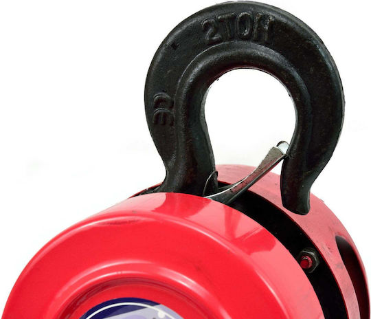 Geko Chain Hoist 2Τx2,5m for Weight Load up to 2t Red