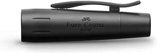 Faber-Castell E-motion Pure Fountain Pen Medium Black Aluminum with Black Ink